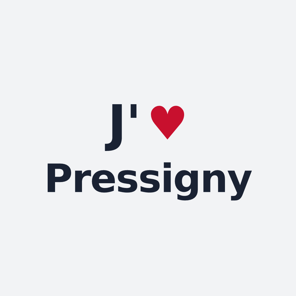 Poster personnalisé Pressigny — design J'aime Pressigny
