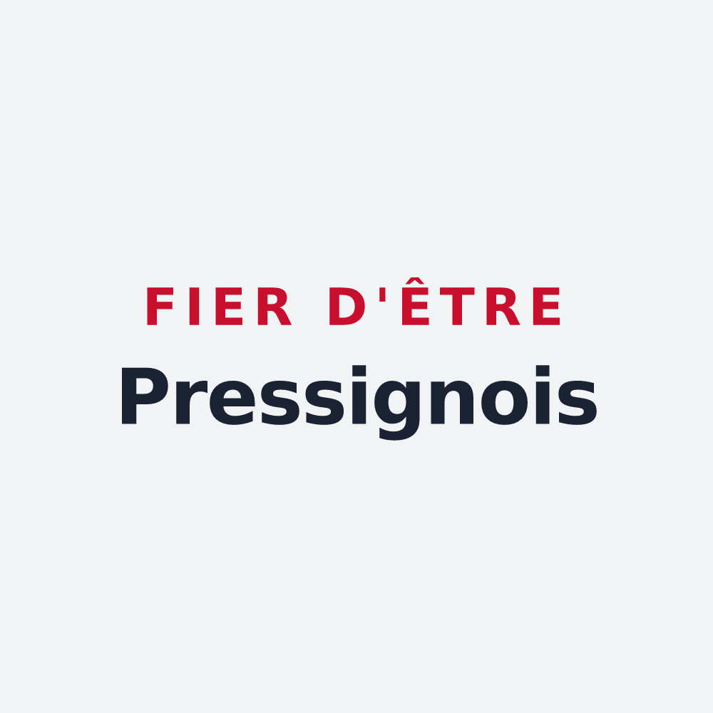 Poster « Fier d'être Pressignois » — design pour Pressigny
