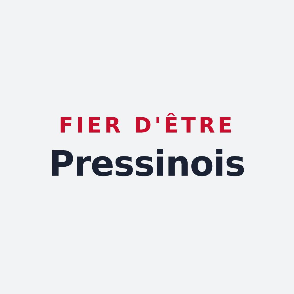 Poster « Fier d'être Pressinois » — design pour Pressins