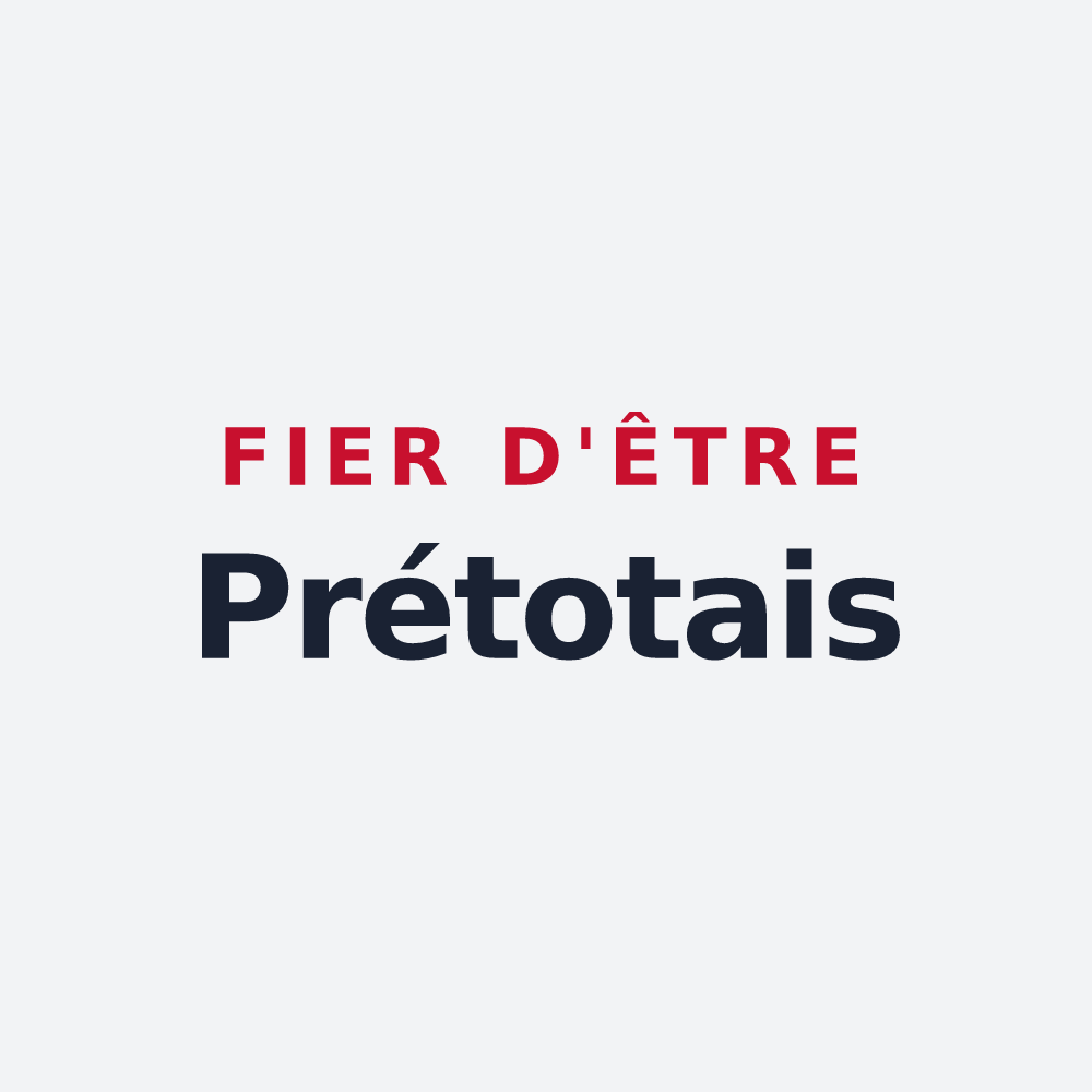 Poster « Fier d'être Prétotais » — design pour Prétot-Vicquemare
