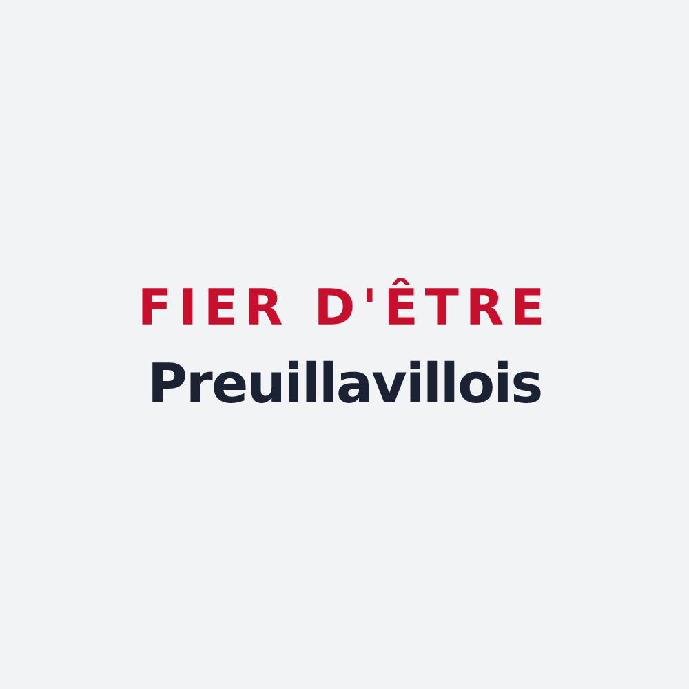 Poster « Fier d'être Preuillavillois » — design pour Preuilly-la-Ville