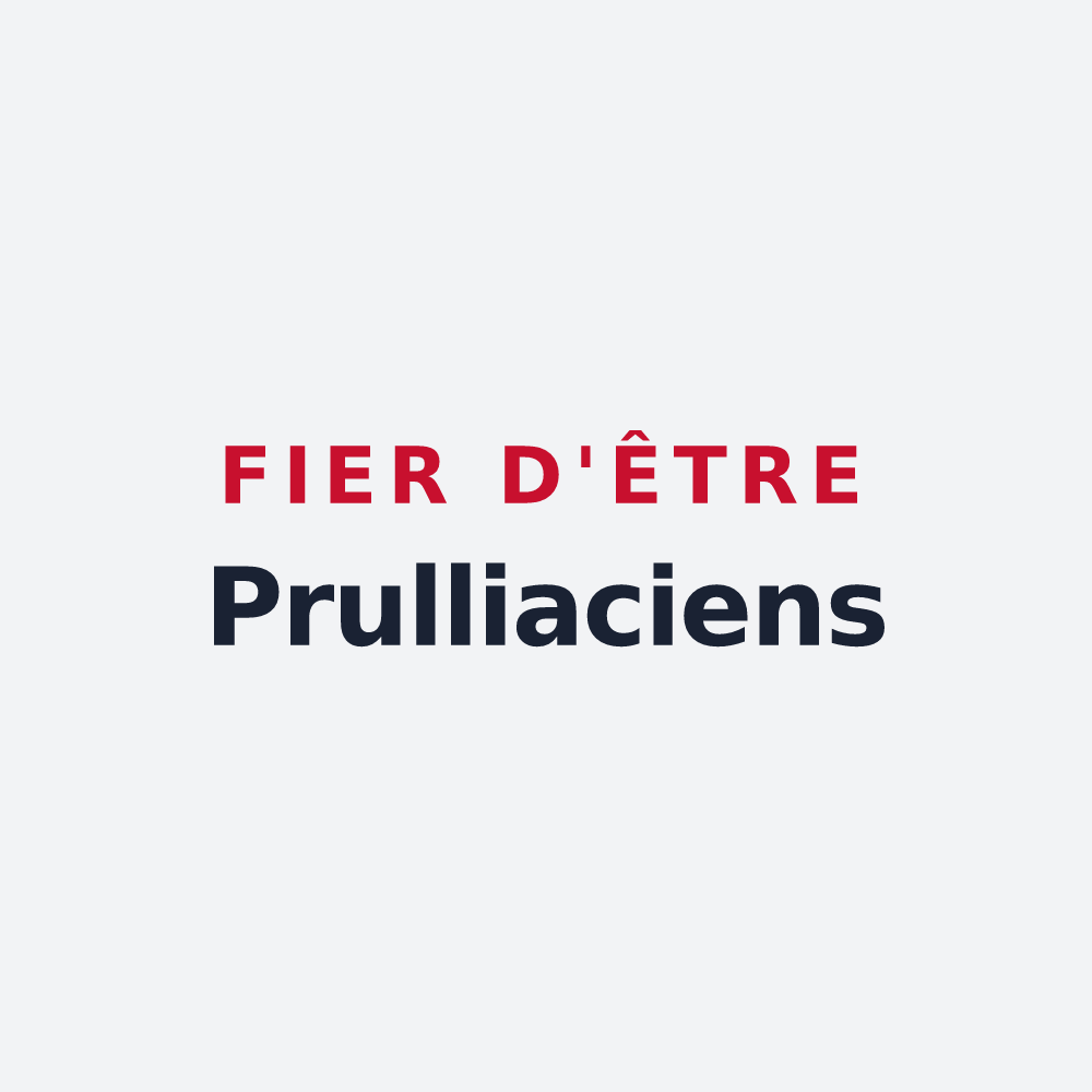 Poster « Fier d'être Prulliaciens » — design pour Preuilly-sur-Claise