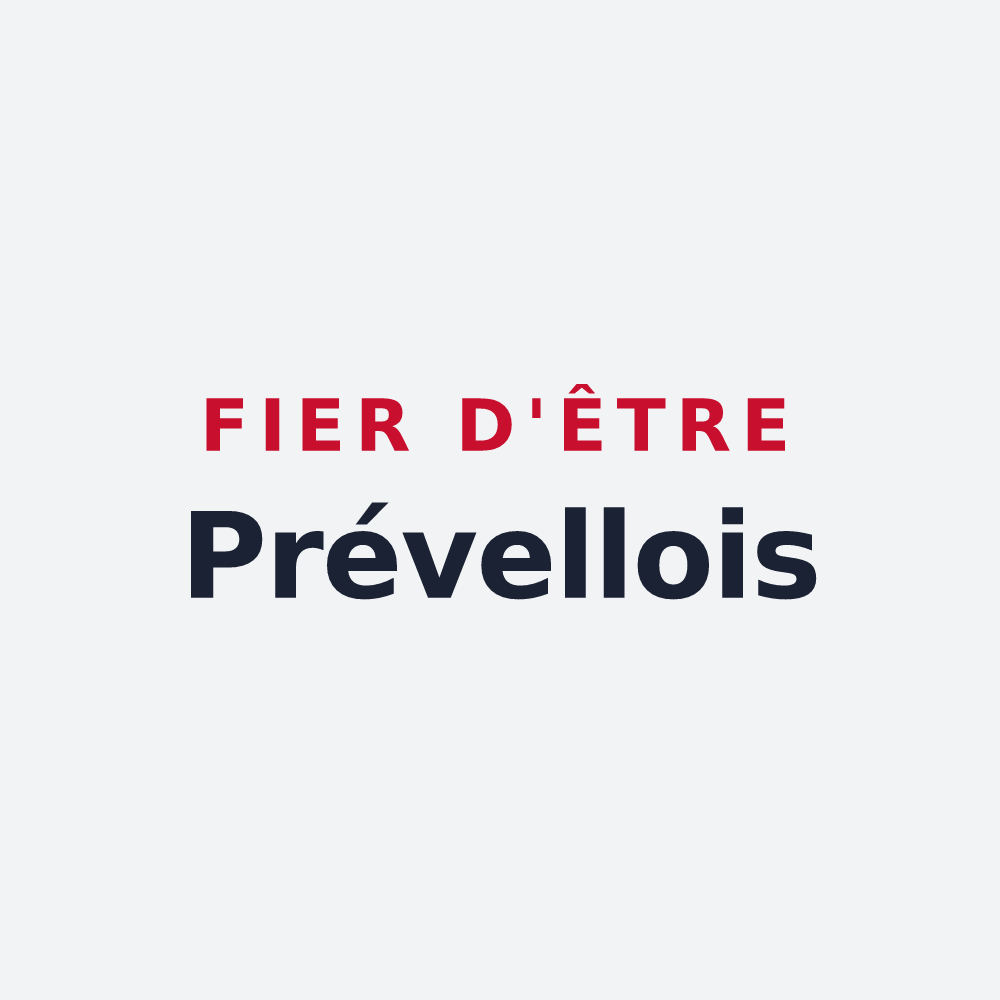 Poster « Fier d'être Prévellois » — design pour Prévelles