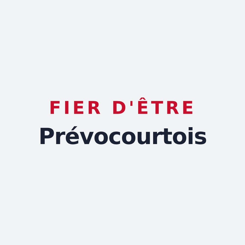 Poster « Fier d'être Prévocourtois » — design pour Prévocourt