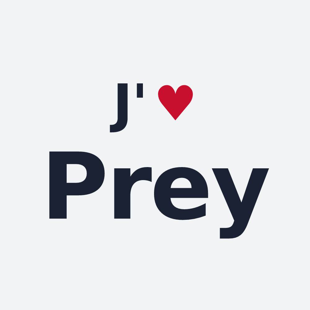 Poster personnalisé Prey — design J'aime Prey