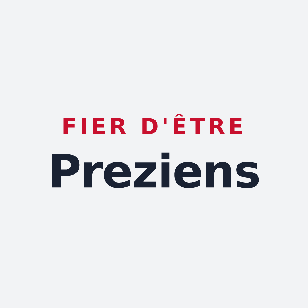 Poster « Fier d'être Preziens » — design pour Prez-sous-Lafauche