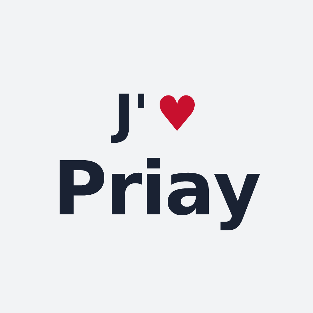 Poster personnalisé Priay — design J'aime Priay