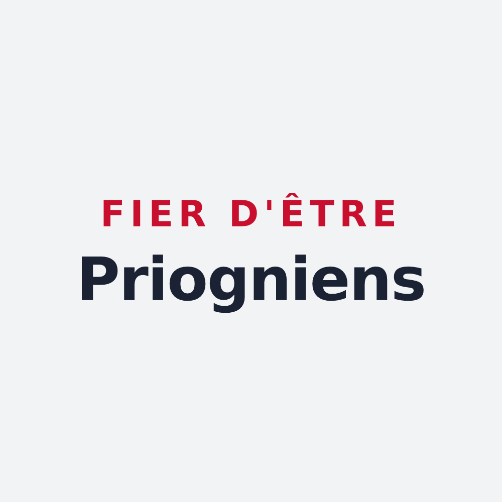 Poster « Fier d'être Priogniens » — design pour Priay