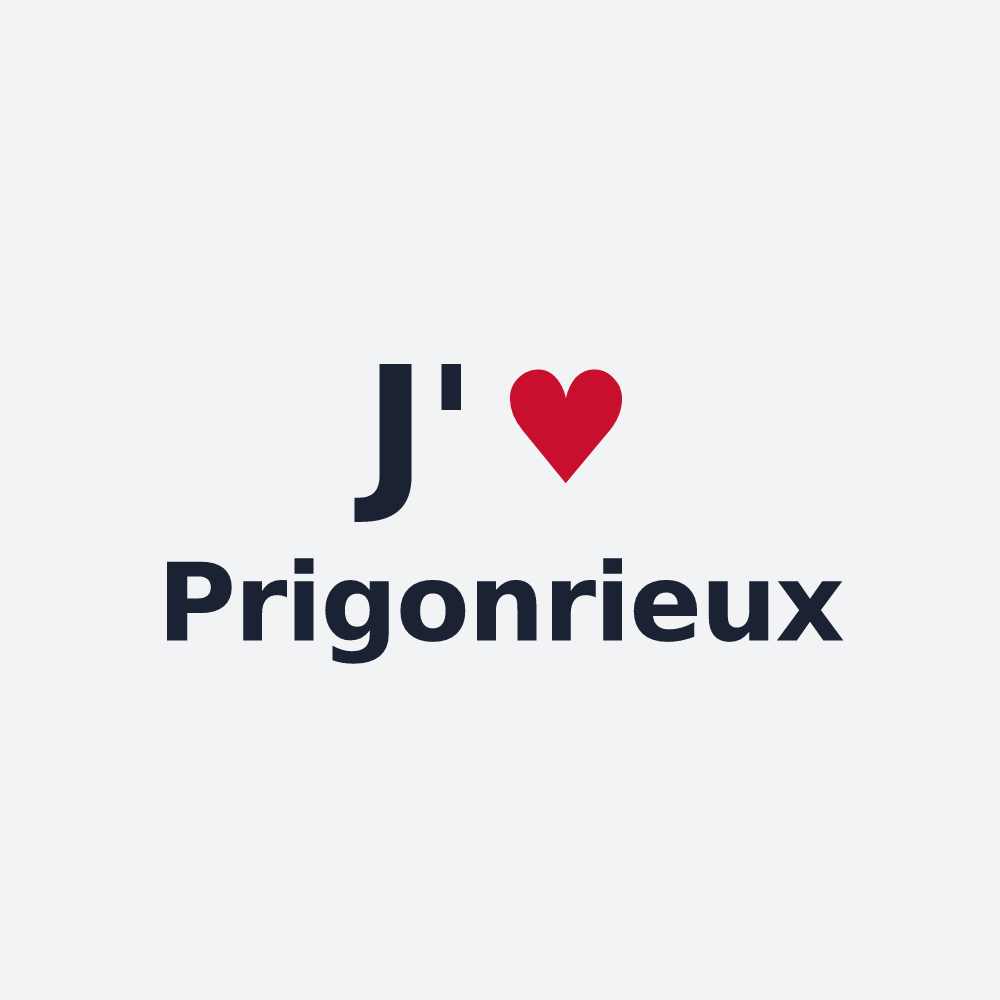 Poster personnalisé Prigonrieux — design J'aime Prigonrieux
