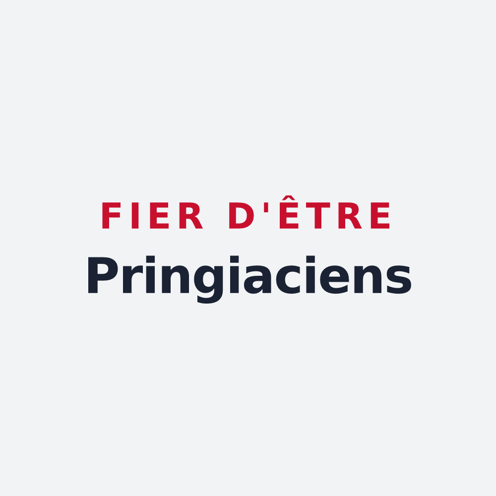 Poster « Fier d'être Pringiaciens » — design pour Pringy