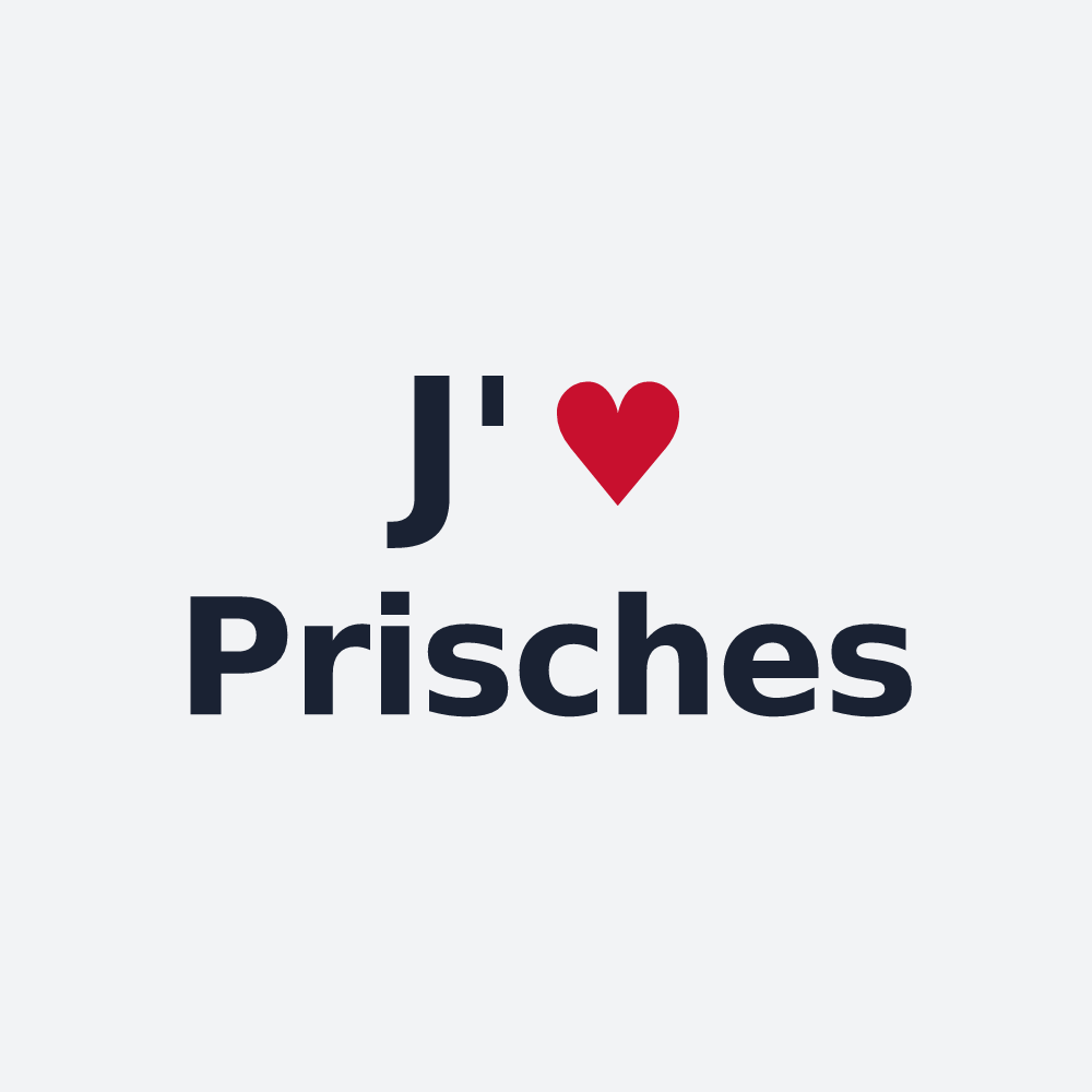 Poster personnalisé Prisches — design J'aime Prisches