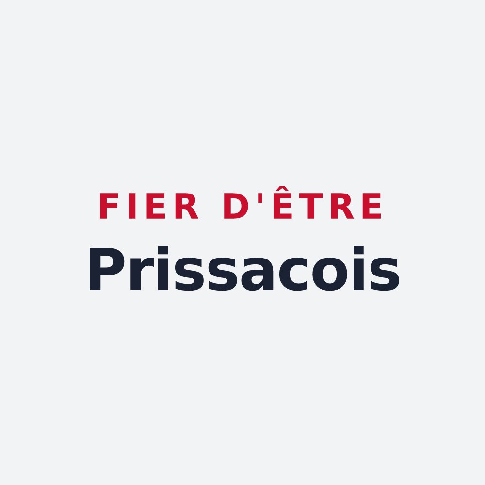 Poster « Fier d'être Prissacois » — design pour Prissac