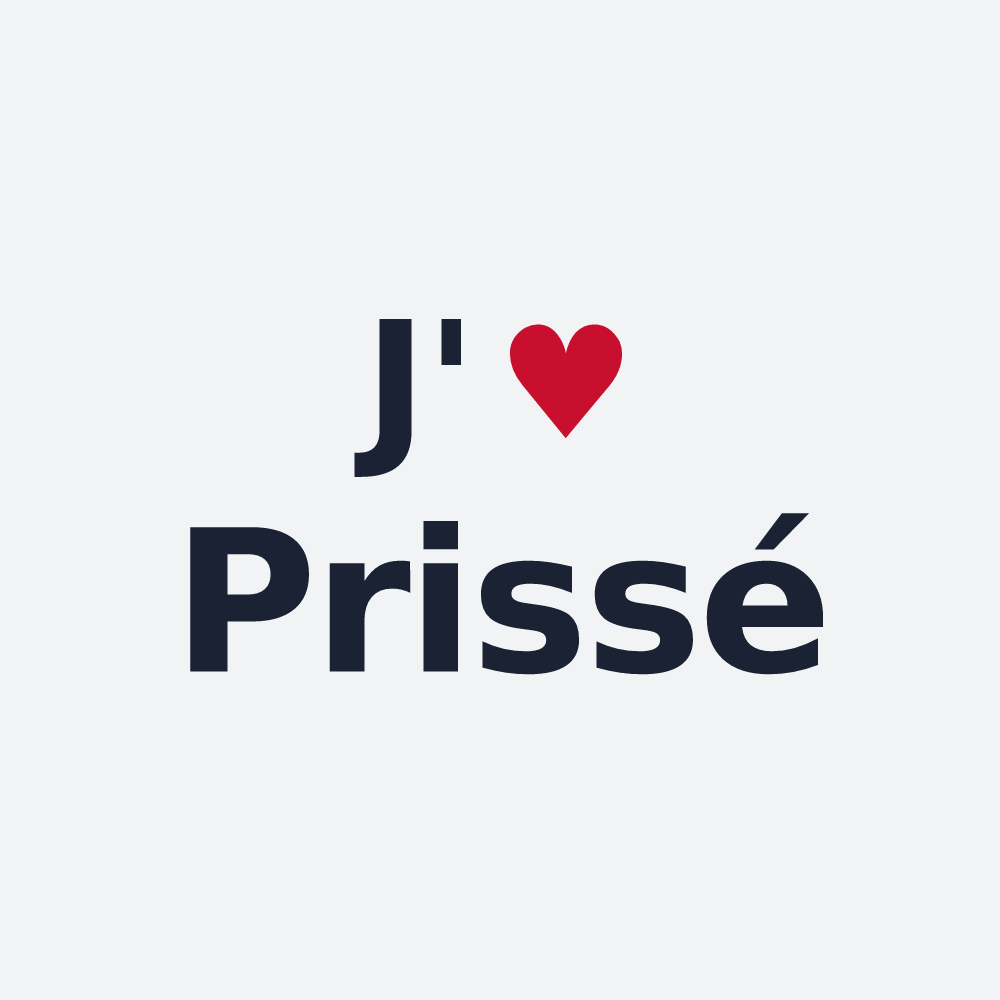Poster personnalisé Prissé — design J'aime Prissé