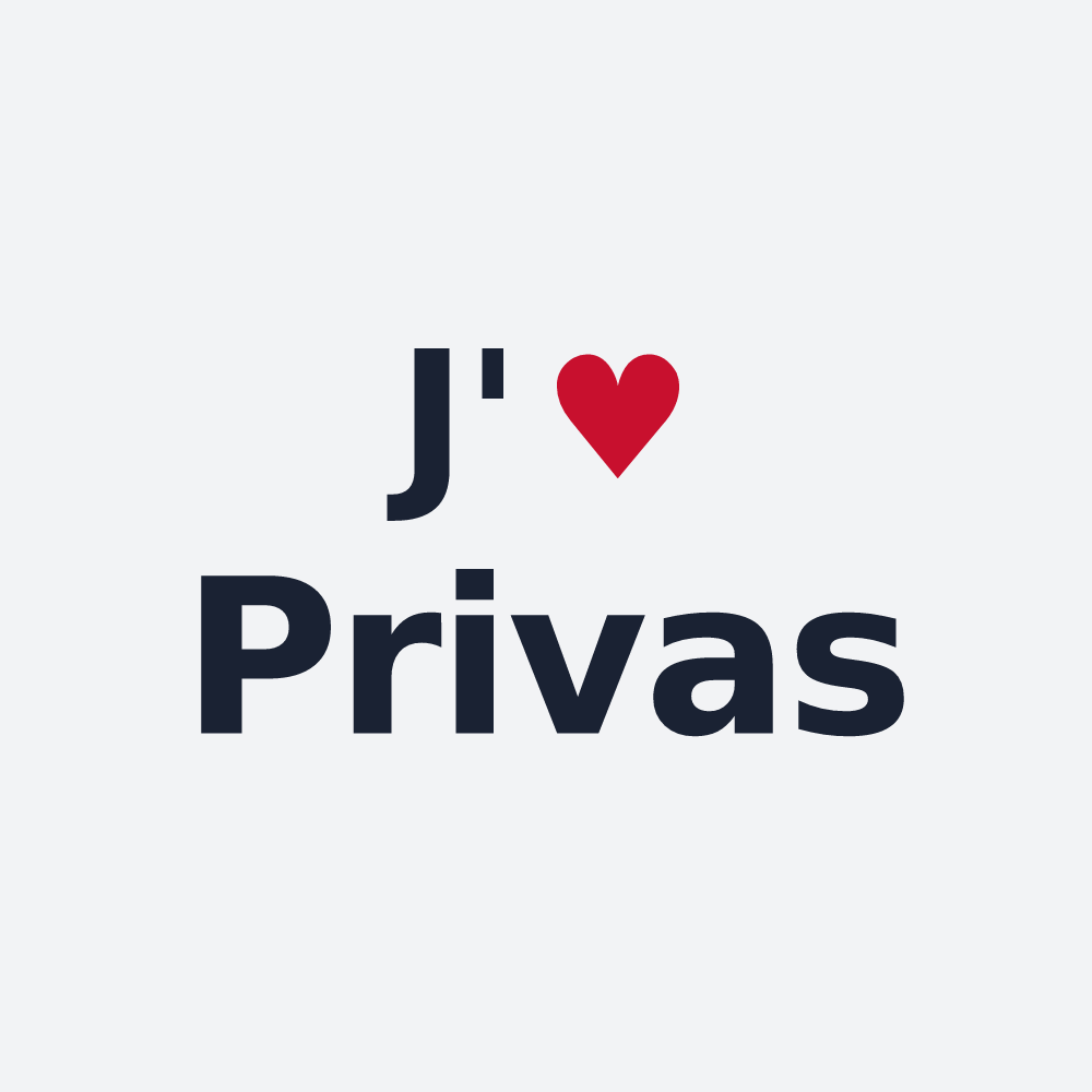 Poster personnalisé Privas — design J'aime Privas