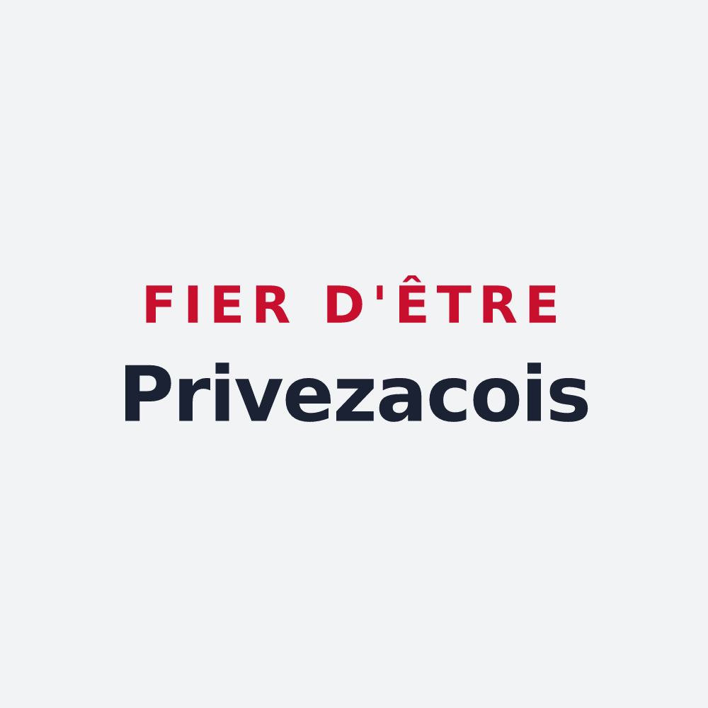 Poster « Fier d'être Privezacois » — design pour Privezac