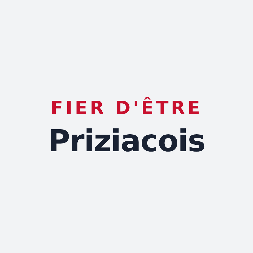 Poster « Fier d'être Priziacois » — design pour Priziac