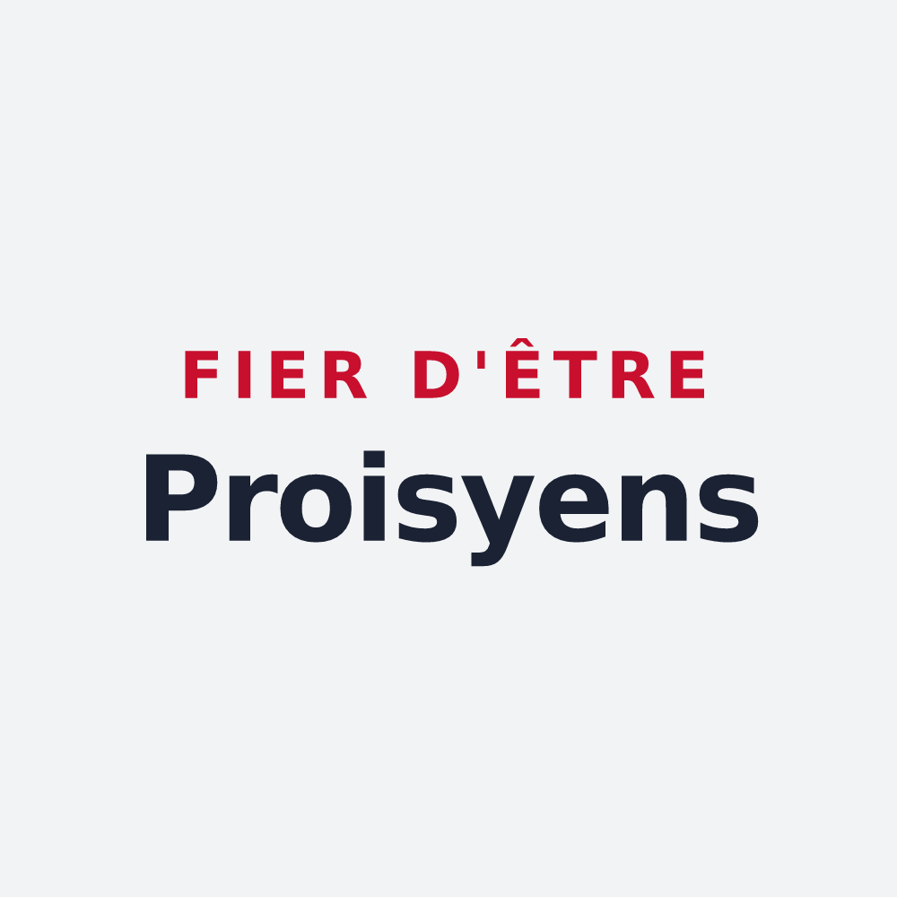 Poster « Fier d'être Proisyens » — design pour Proisy