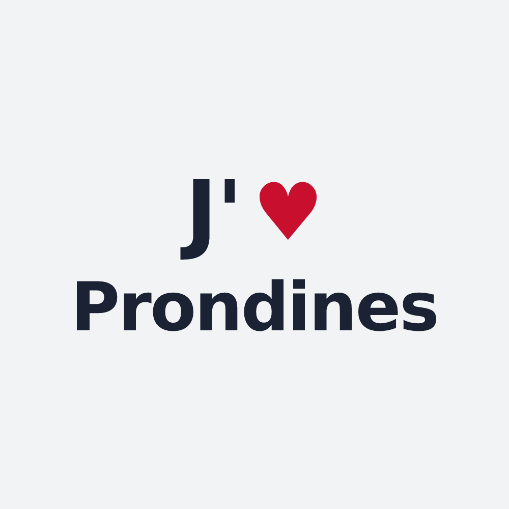 Poster personnalisé Prondines — design J'aime Prondines