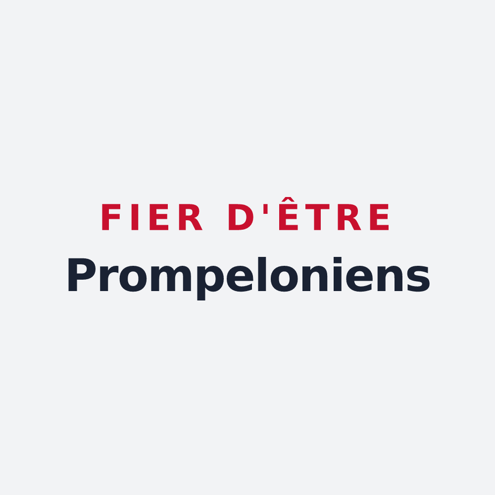 Poster « Fier d'être Prompeloniens » — design pour Pronleroy
