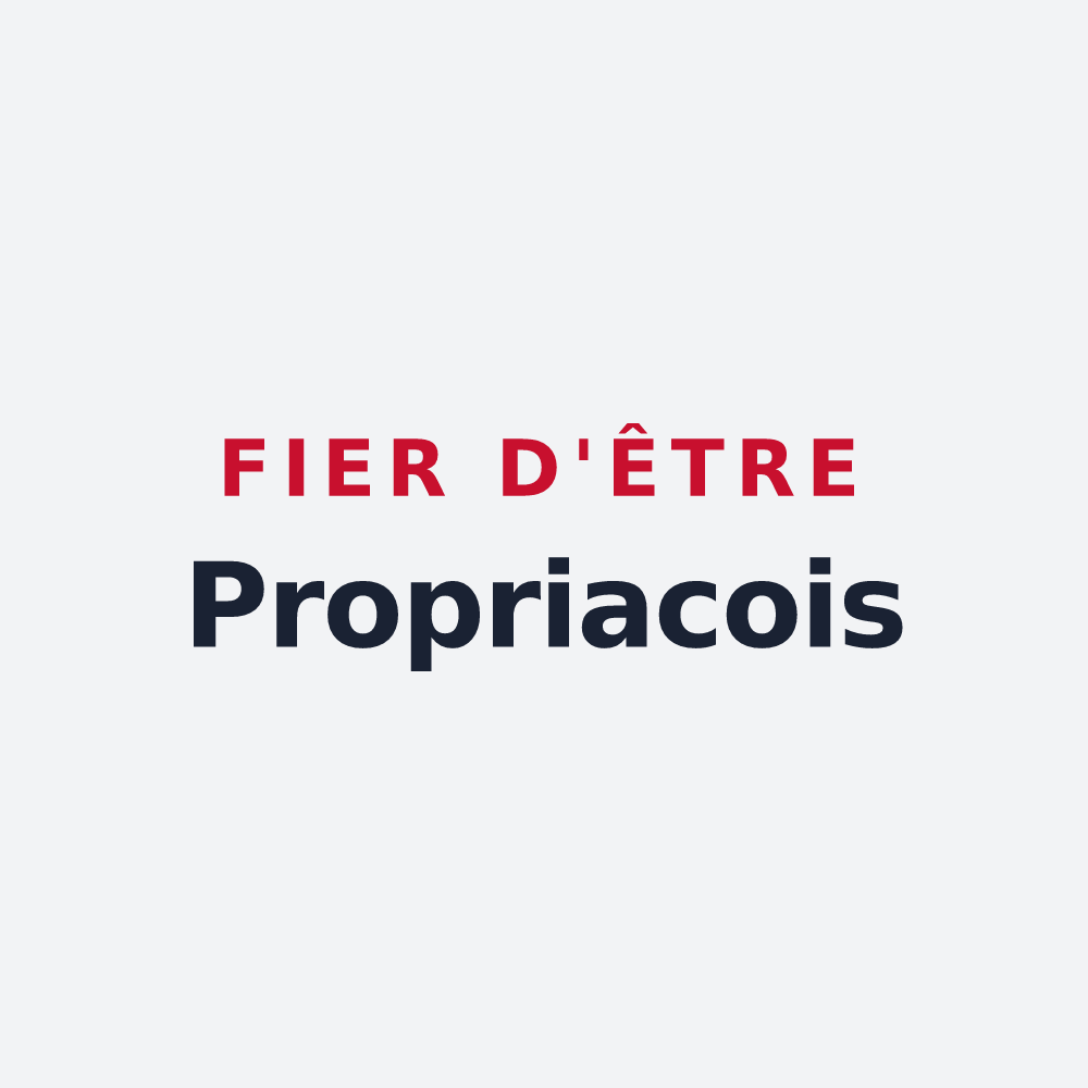 Poster « Fier d'être Propriacois » — design pour Propiac