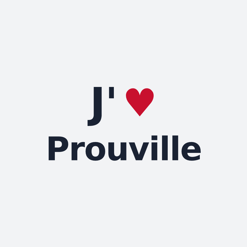 Poster personnalisé Prouville — design J'aime Prouville