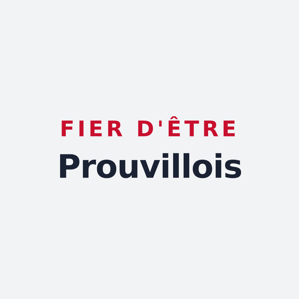 Poster « Fier d'être Prouvillois » — design pour Prouville