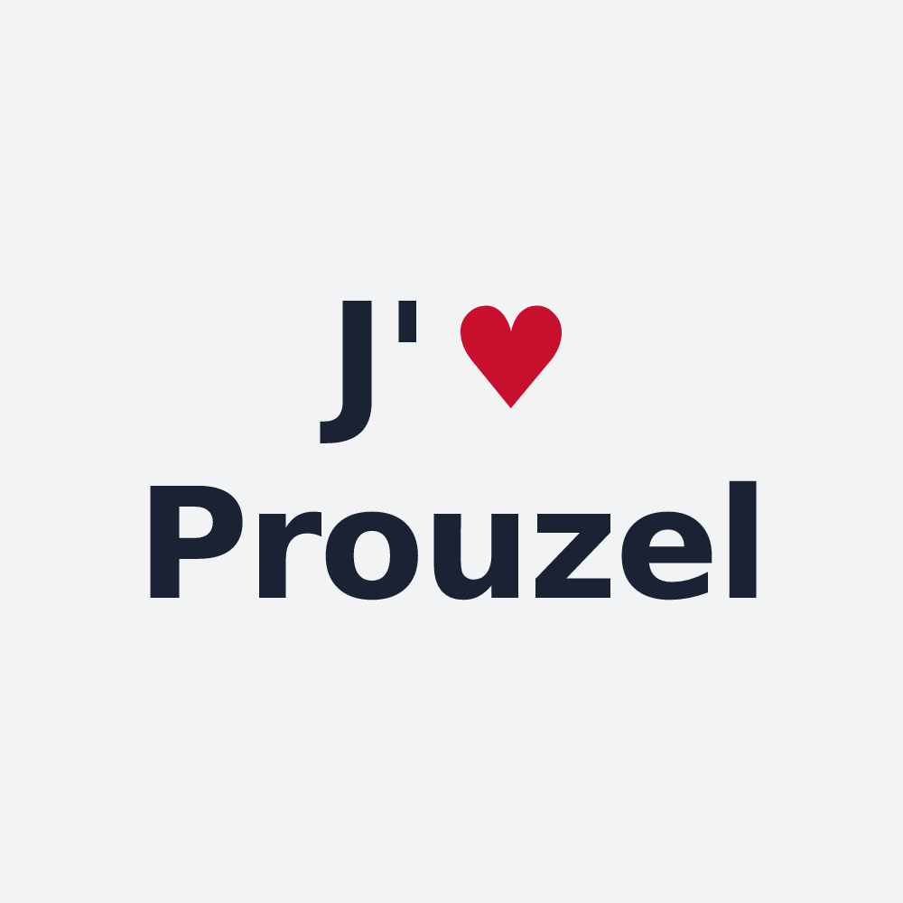 Poster personnalisé Prouzel — design J'aime Prouzel
