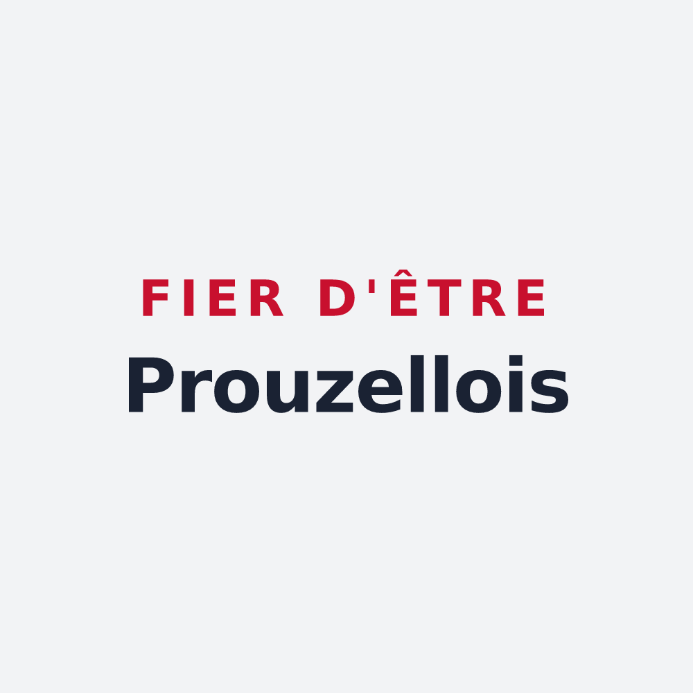 Poster « Fier d'être Prouzellois » — design pour Prouzel