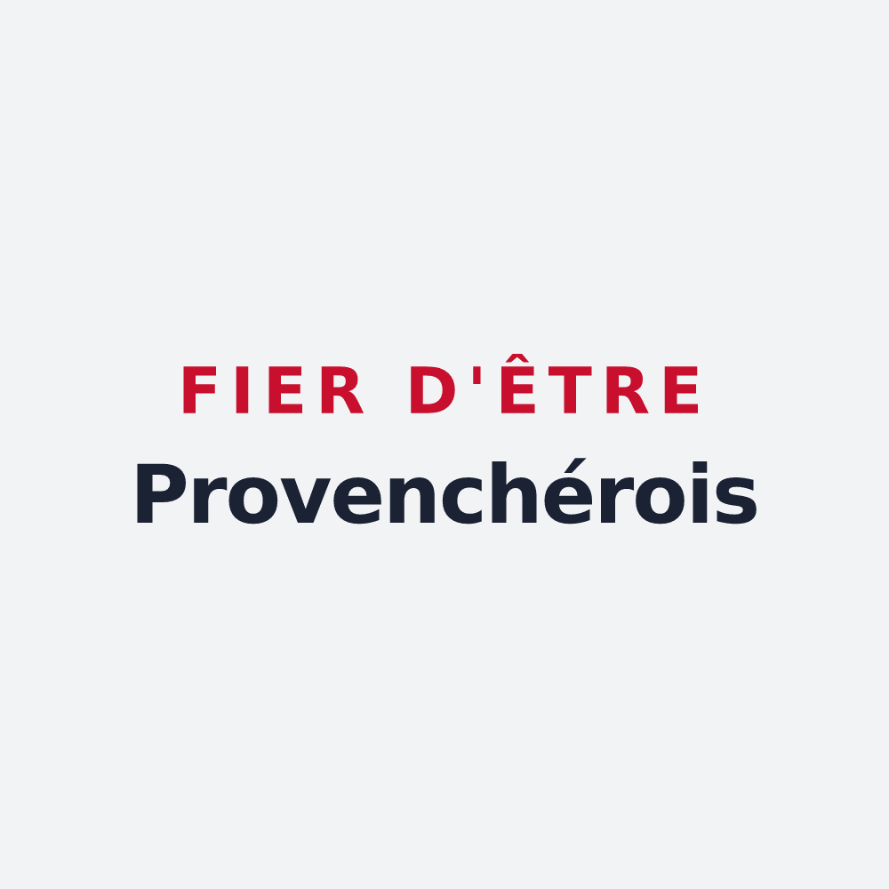 Poster « Fier d'être Provenchérois » — design pour Provenchères-et-Colroy