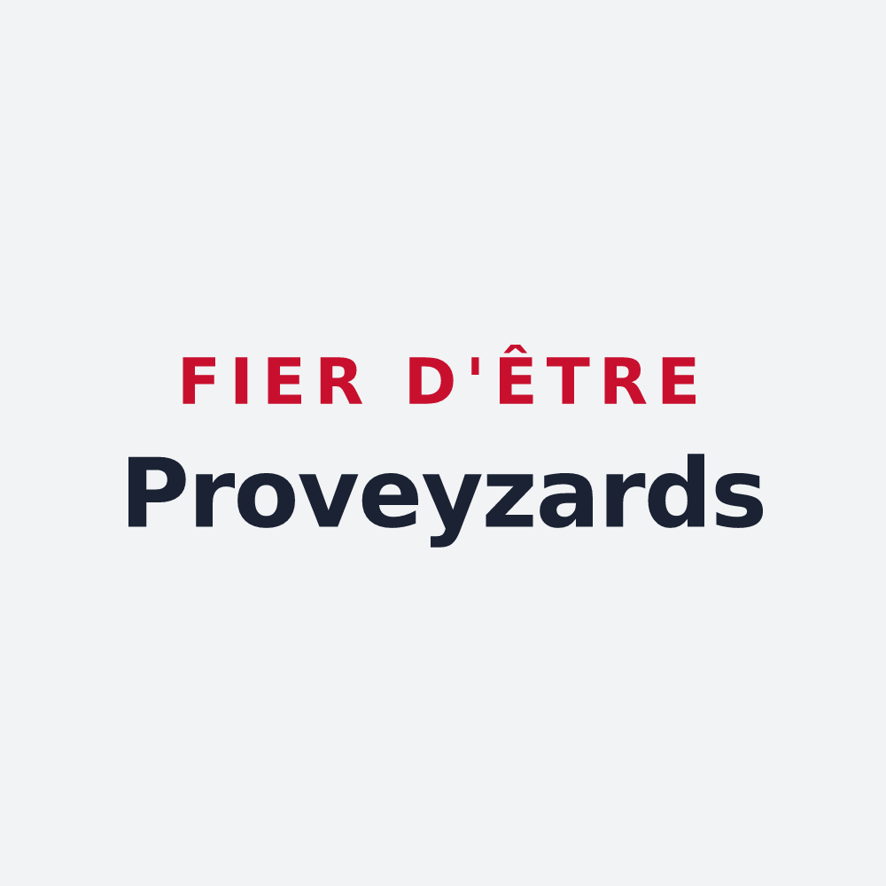 Poster « Fier d'être Proveyzards » — design pour Proveysieux