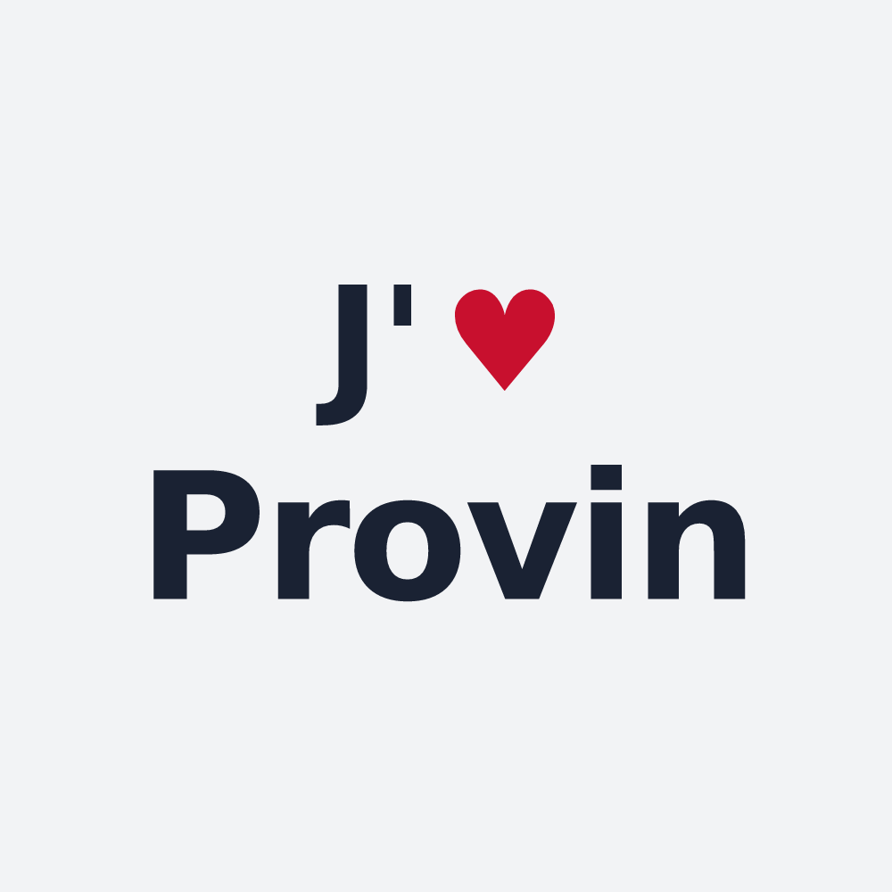 Poster personnalisé Provin — design J'aime Provin