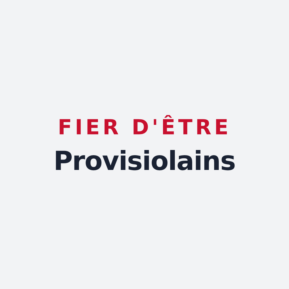 Poster « Fier d'être Provisiolains » — design pour Proviseux-et-Plesnoy