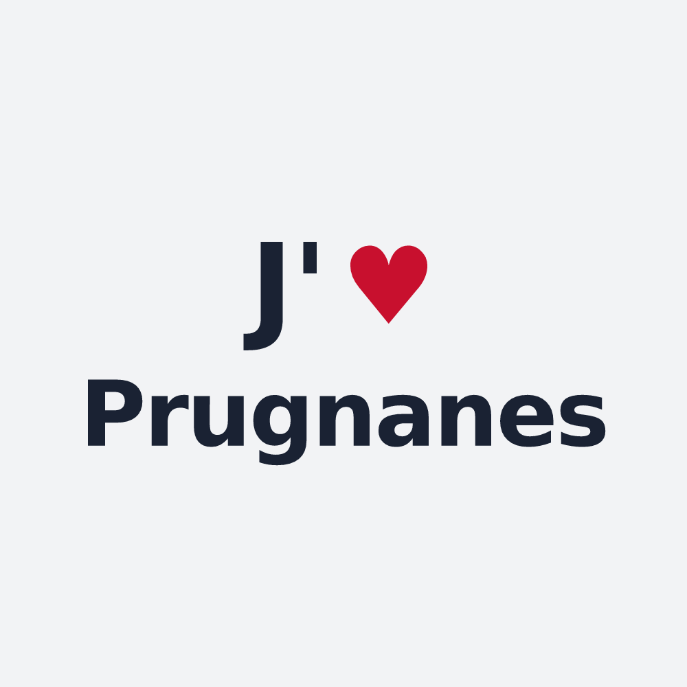 Poster personnalisé Prugnanes — design J'aime Prugnanes