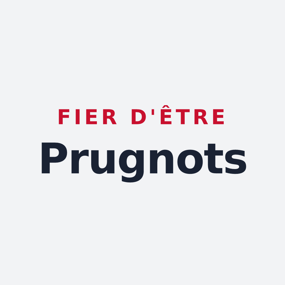 Poster « Fier d'être Prugnots » — design pour Prugny