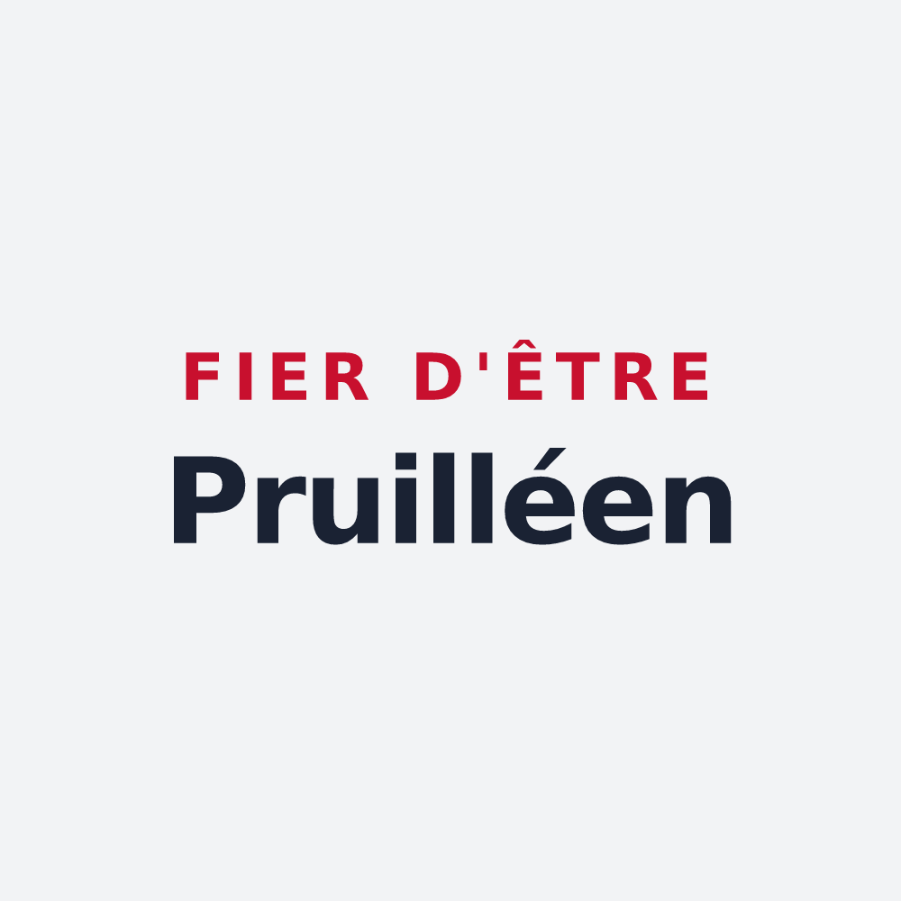 Poster « Fier d'être Pruilléen » — design pour Pruillé-l'Éguillé