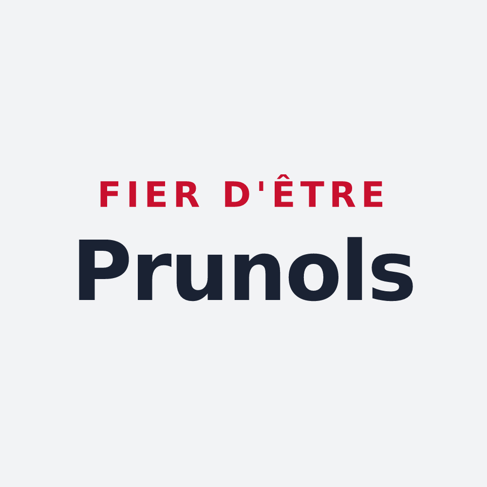 Poster « Fier d'être Prunols » — design pour Pruines
