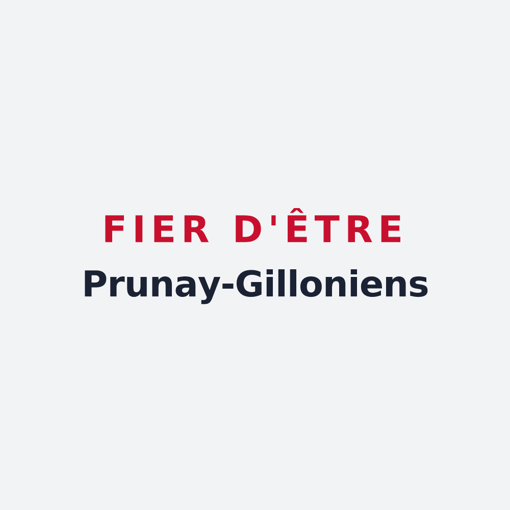 Poster « Fier d'être Prunay-Gilloniens » — design pour Prunay-le-Gillon