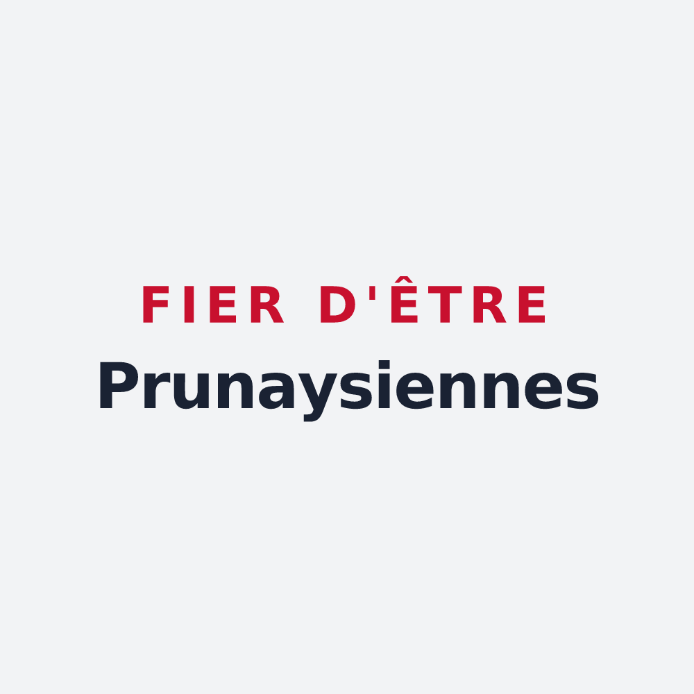 Poster « Fier d'être Prunaysiennes » — design pour Prunay-le-Temple