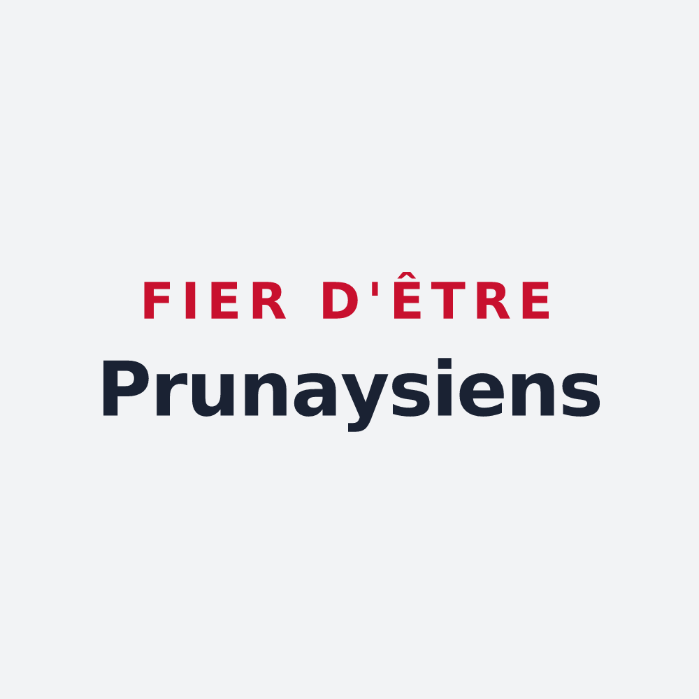 Poster « Fier d'être Prunaysiens » — design pour Prunay-sur-Essonne