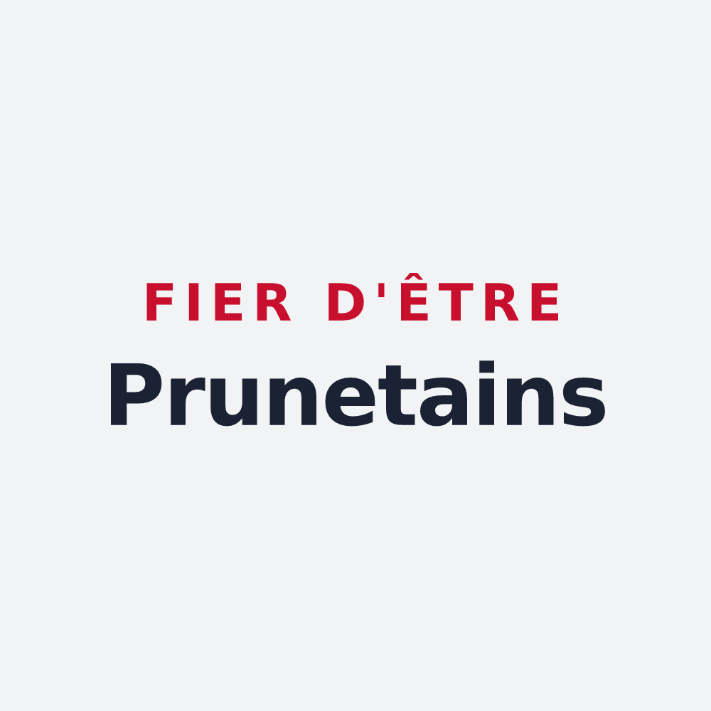 Poster « Fier d'être Prunetains » — design pour Prunet