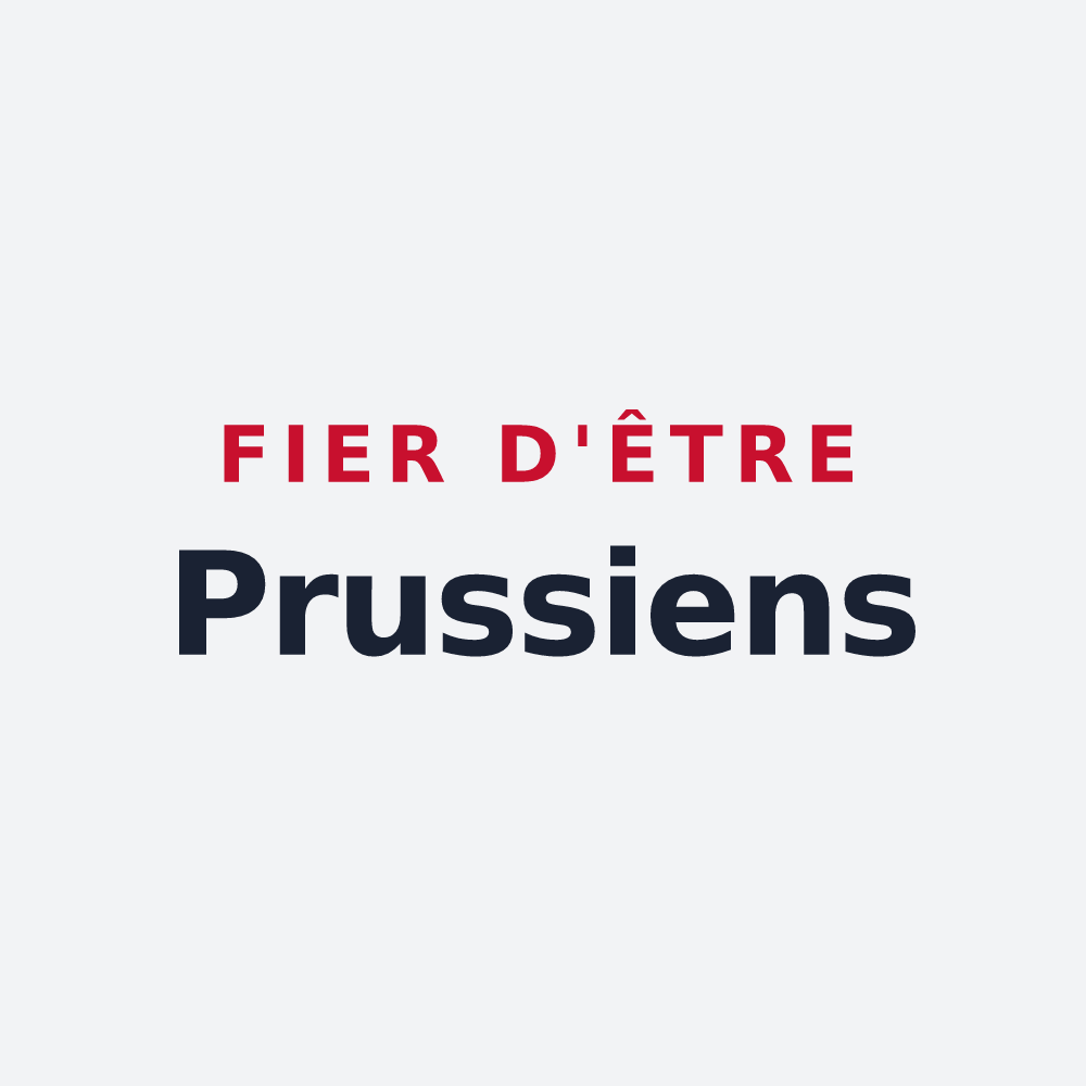 Poster « Fier d'être Prussiens » — design pour Prusy