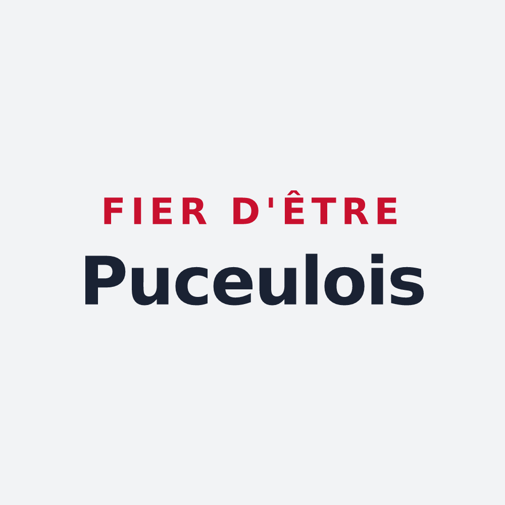 Poster « Fier d'être Puceulois » — design pour Puceul