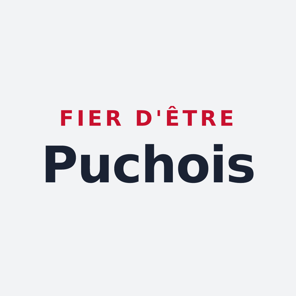 Poster « Fier d'être Puchois » — design pour Puch-d'Agenais