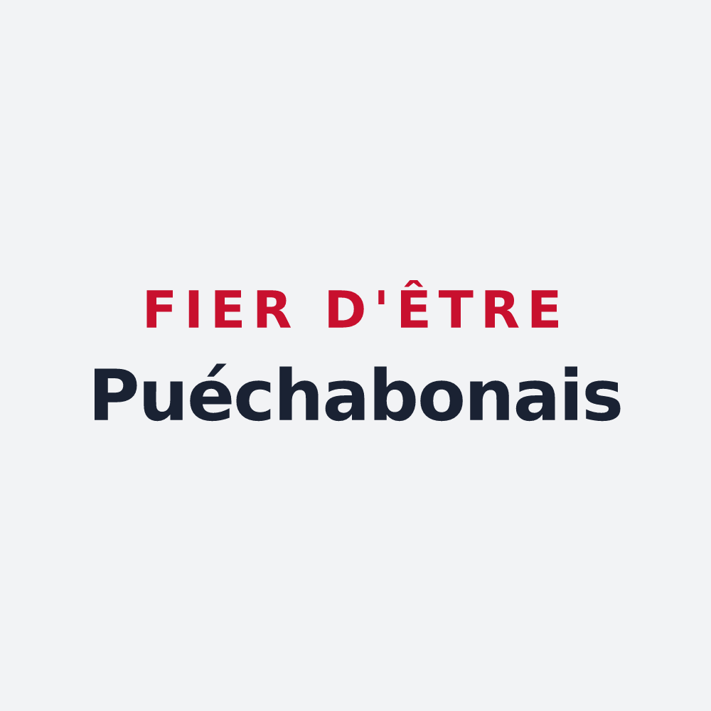 Poster « Fier d'être Puéchabonais » — design pour Puéchabon
