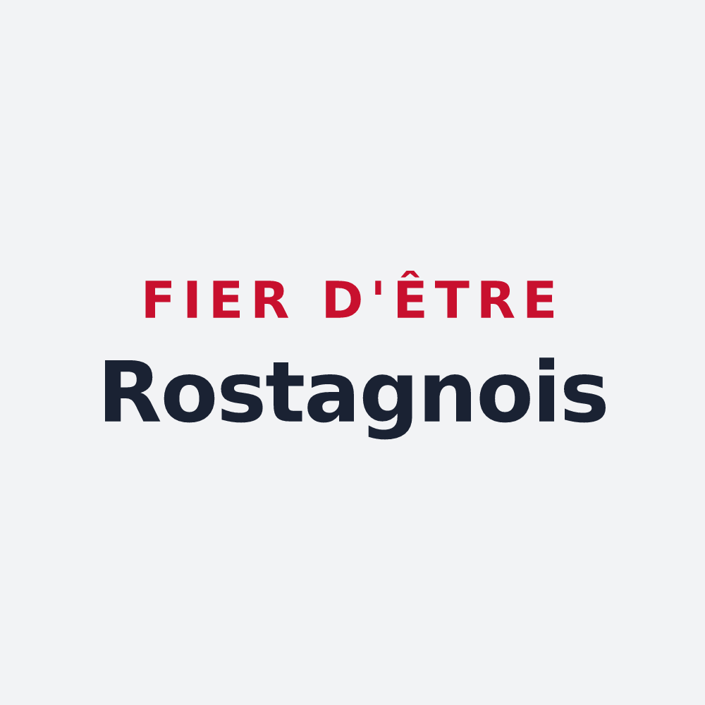 Poster « Fier d'être Rostagnois » — design pour Puget-Rostang