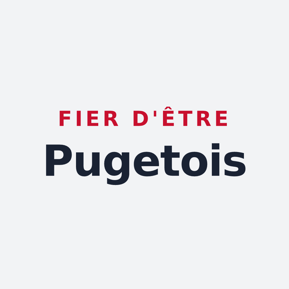 Poster « Fier d'être Pugetois » — design pour Puget-Théniers