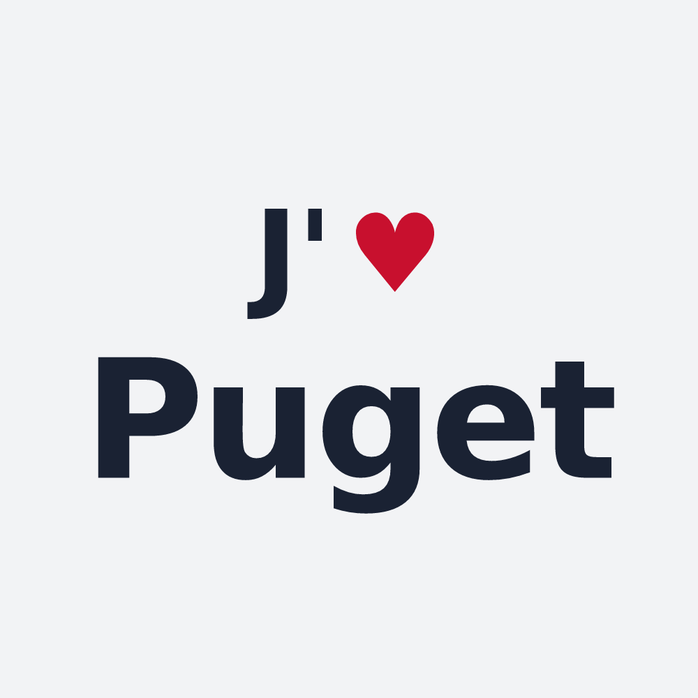 Poster personnalisé Puget — design J'aime Puget