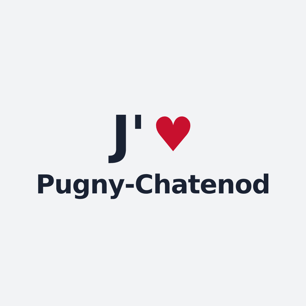 Poster personnalisé Pugny-Chatenod — design J'aime Pugny-Chatenod