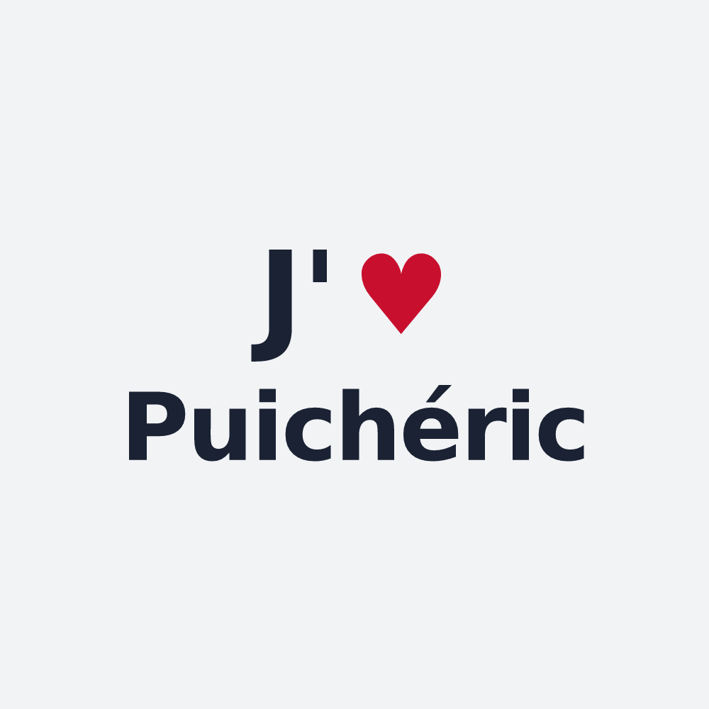 Poster personnalisé Puichéric — design J'aime Puichéric
