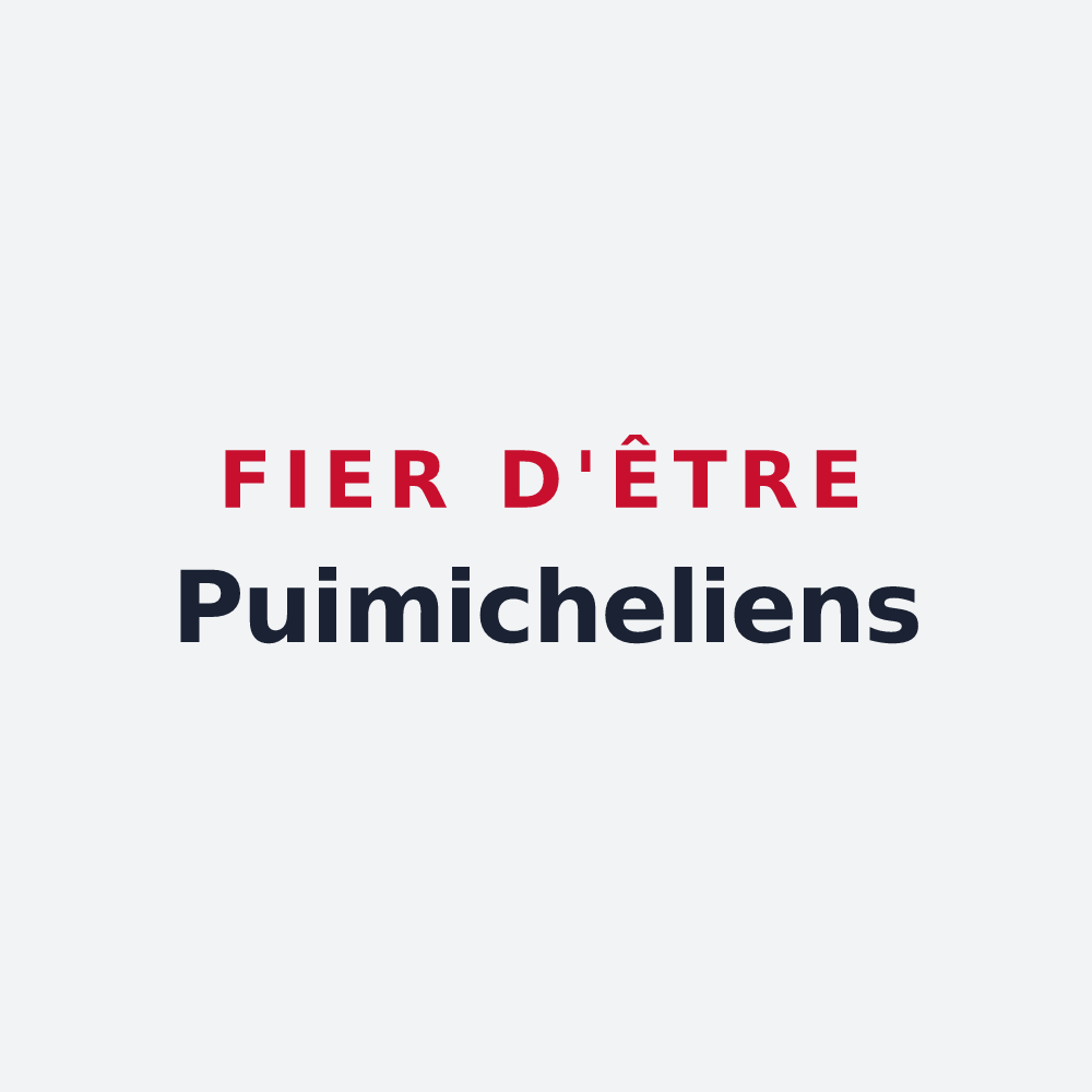 Poster « Fier d'être Puimicheliens » — design pour Puimichel